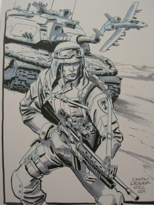 dustinweaver: GI Joe’s Dusty  Convention Commission (2011) by Dustin Weaver