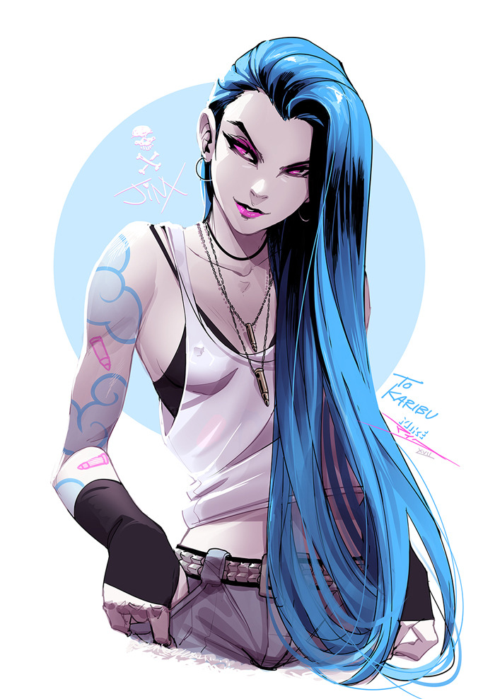 vashito:  Jinx commission~[patreon][twitter]