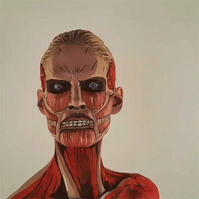 sizvideos:  Insane Titan bodypaint - Watch the full video
