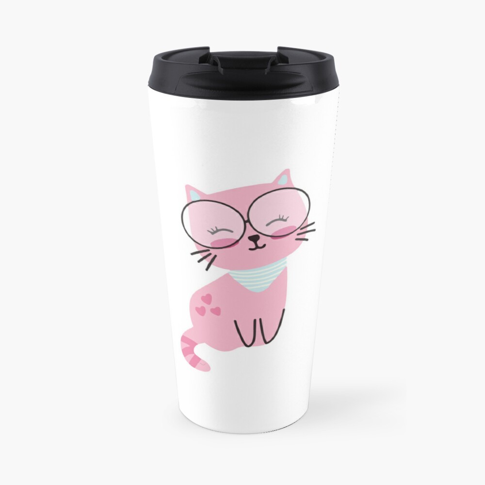 (via Cute Kitty  Travel Coffee Mug by Jithzdesign)  Hurry  Order 