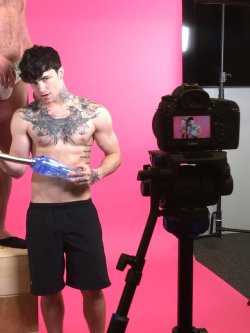fleshjack:Behind-the-scenes with Jake Bass