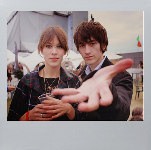 galadreamsofparadise:Polaroids of Alexa Chung and Alex Turner