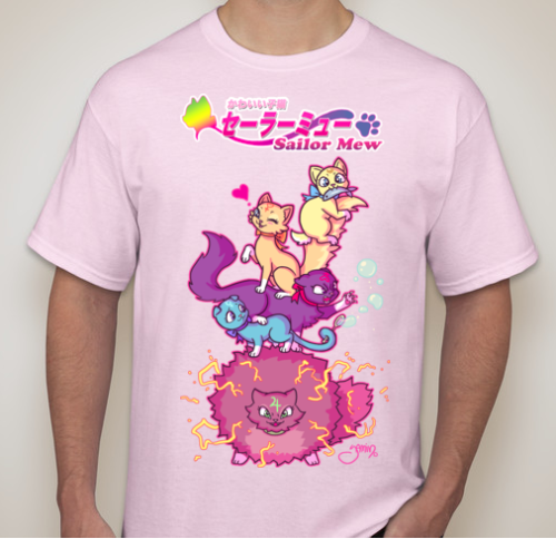 yamino:  It looks like the shirts might not be sent to me before Anime Boston. Argh! They will eventually be available online though, and ready in time for Conneticon! Speaking of the shirts, can you help me decide what color to print them on?  I’m