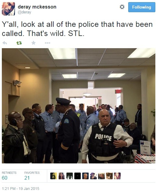 iwriteaboutfeminism:  St. Louis’ only historically black university calls police