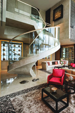 Italian-Luxury:  Bangkok Living Room 