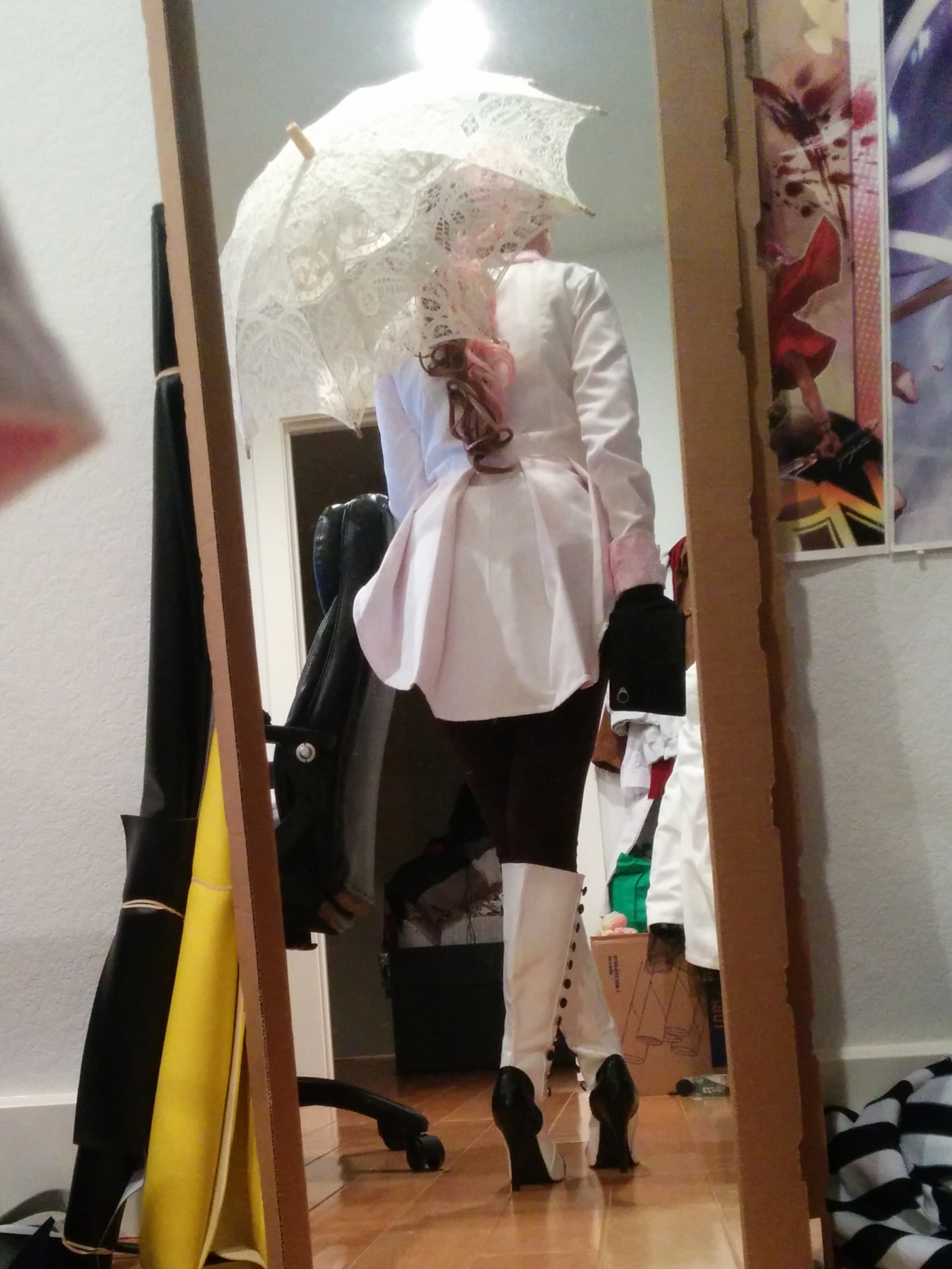nyurt:  My “Neo” Neopolitan from RWBY! The jacket was made in 12 hours using