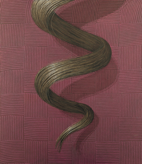 Domenico Gnoli (Italian, 1933-1970); Curl cioè ricciolo, 1965; acrylic and sand on canvas; private collection, Panama © MARZIA GNOLI, ROMA  