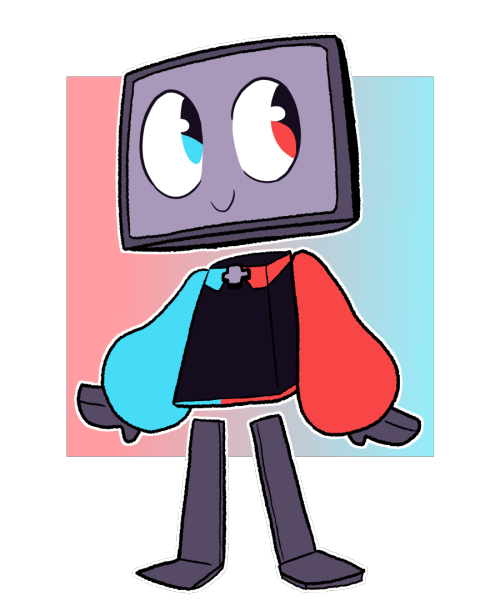 Nintendo Switch but as a cute robo