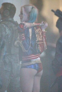 dailyactress:  Margot Robbie on the Set of Suicide Squad in Toronto 05/06/2015