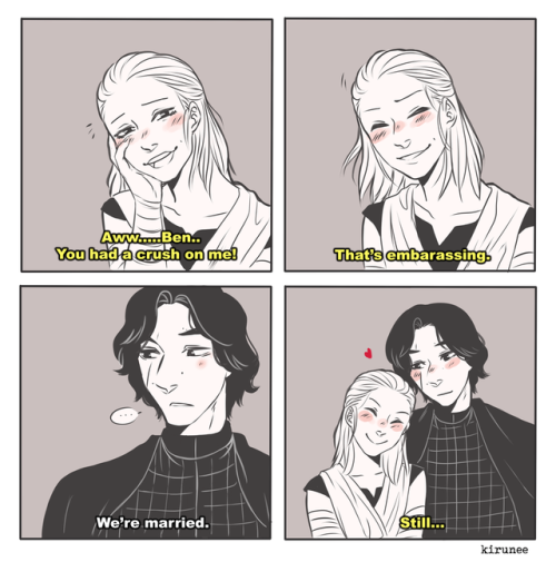 Probably someone already did this with reylo but wanted to do one too :b ✨✨✨ o/Based on this / Parks