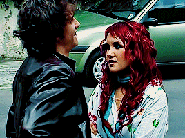 REBELDE (2004-2006) Christopher Uckermann As 'Diego Bustamante' And Dulce María As 'Roberta Pardo'