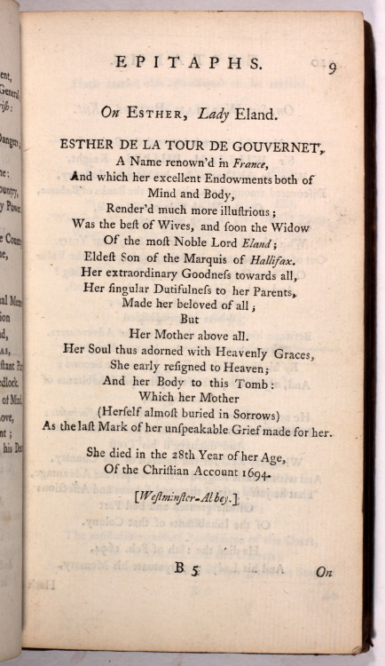 Epitaphs collected by Toldervy 1755