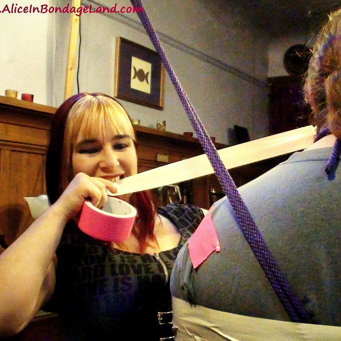 I LOVE #DUCKTAPE!!! One size fits all bondage. :-) #ducktape #ducttape #tape #adhesive