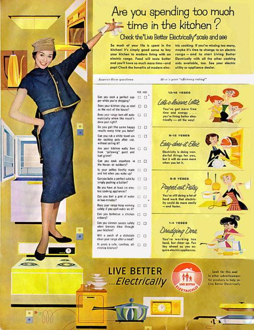 ~ Live Better&hellip;Electrically, c. 1950&rsquo;svia Chronically Vintage(click to enlarge)&ldquo;Ar