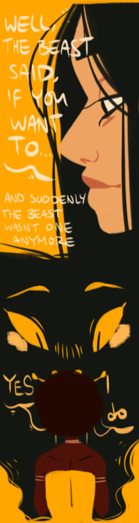 brieflyshadywolf: another-confused-ace: Beauty and the beast op I love your art style and this story