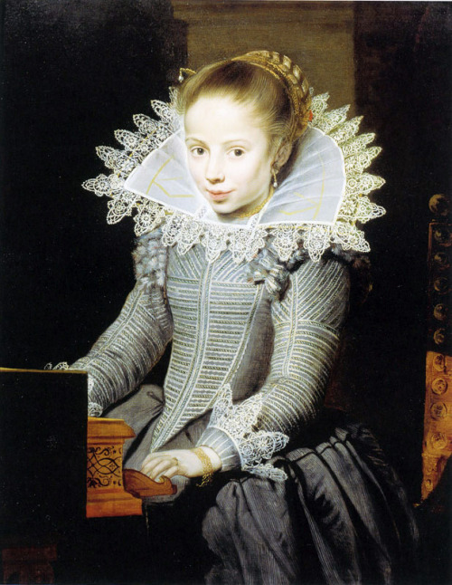 “Girl at a Virginal” by Cornelis de Vos, 1624-25