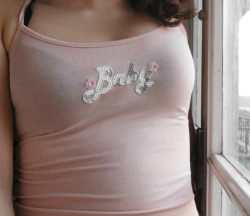 nymphetfashion:   90s baby pink Baby top 