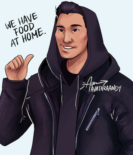 avataraandy:I know Luther is more of a “we have food at home” person but I felt like drawing Ben mor