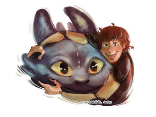 lucasksart:A boy and his big lizard! HICCUP’S FACETHIS IS THE CUTEST THING I’VE EVER SEEN