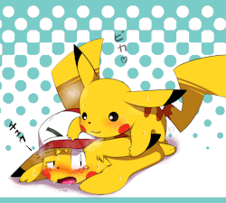 littlelovelypokemon:  Someone requested pokemon fucking his trainers ass. This is about as close as we’re going to get on that request.
