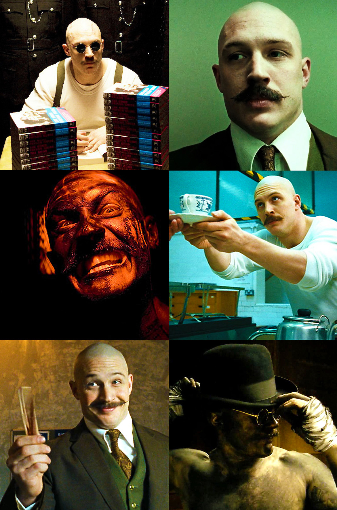 tomhardyvariations:  Tom Hardy as Charles Bronson | Bronson (2008) | DoP: Larry