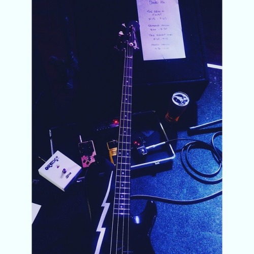 New bass. Fender Precision Lyte. Picture from last week in Wolverhampton.