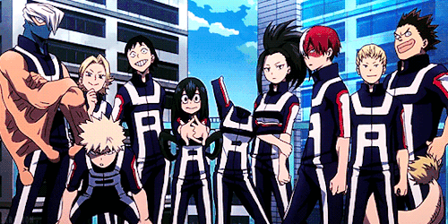 sarapyon:  “THE DEPARTMENT OF HEROICS FRESHMAN CLASS!!! YOU’RE HERE FOR CLASS 1-A, RIGHT