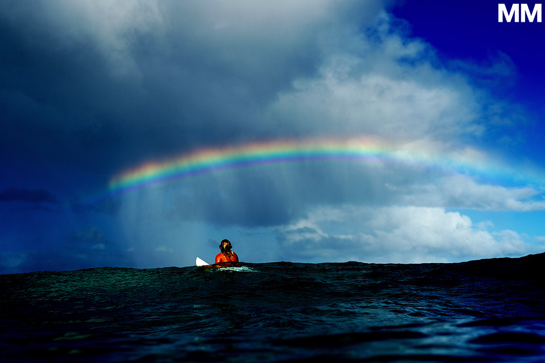 morganmaassen:  Frankie Harrer, enjoying the scenery on the North Shore of Hawaii.