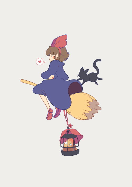 xephia:I want to draw kiki more often!Kiki Delivers Calcifer~