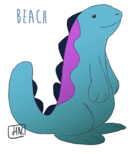 pandroids:some quogsBeach - the most common subspecies, this quagsire is plump and inquisitive. They are found in sandy beaches across the world and colonies are larger in tourist areas. Beach quagsires are friendly by nature and generally not considered