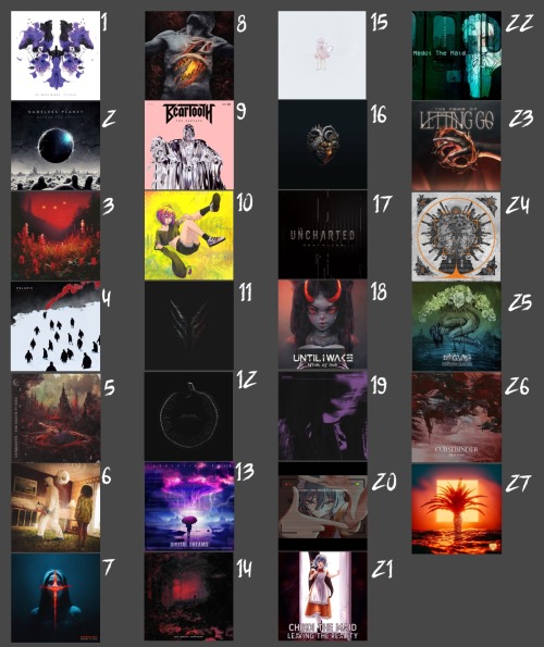 Bunch Of Albums I Really Liked This Year In No Particular Order. Probably Forgot A Bunch, Plus Still