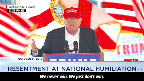 liberalsarecool:sandandglass:The Daily Show, February 29, 2016Walks like a fascist, quacks like a fa