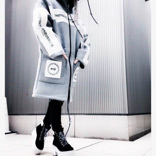 myob-nyc:  DIVER LONG COAT Arrival in store ダイバー生地のロングコートに ナイロン素材のロゴ 大きなフードが特徴的 #myobnyc laforet harajuku4F 03 6447 0087 