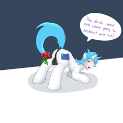 askfrosty:askfrosty:~ Under the mistletoe  ~ *&lt;():3c Full res .1 .2 .3 (You try and get a pony in there ://D ) Night time reblargX3!