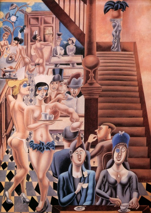 Sex nevver:  Friday night, Edward Burra  pictures