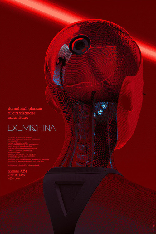 domhnal-gleeson:Ex Machina (2015)directed by Alex Garlandposter art by Laurent Durieux