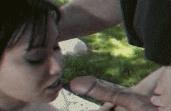 bitejobs:  Complete Set: Asian with braces deepthroating white meat. Gifs 1-10 of
