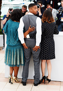 sirmichaelking:  jjabramsed:  Michael B. Jordan at ‘Fruitvale Station’ photocall in Cannes (May 16, 2013).   Praise God for this young man. 