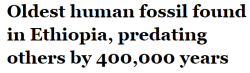 salon:  The left side of a lower jaw is thought to be part of the Homo lineage and dates back 2.8 million years agoScientists uncovered the oldest known fossil evidence of the human lineage — or members of the Homo genus. The fossil — the left side