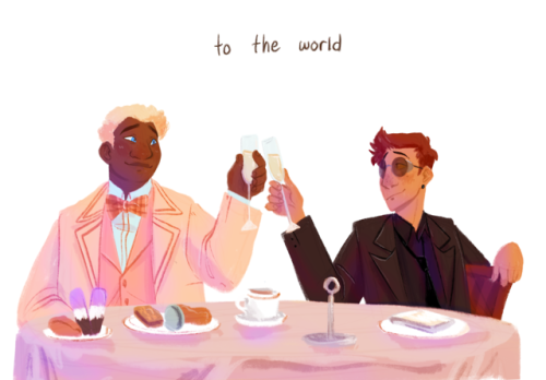 two bros, havin lunch at the ritz, five feet apart cuz they’re not gay