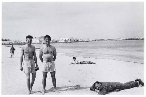 Allen Ginsberg ,Peter Orlovsky, Jack Kerouac and William S. Burroughs, Tangier, 1957