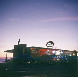 westside-historic: The Point on Pacific Coast Highway in Malibu in the 1950s. Source: malibupinklady.com 