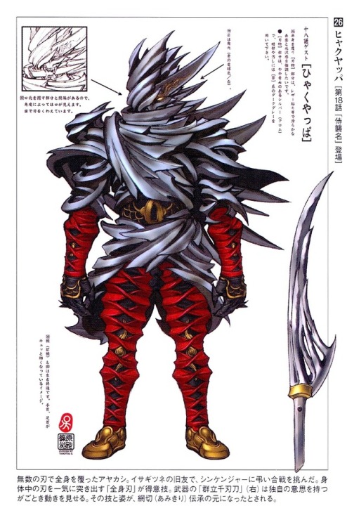 crazy-monster-design: Hyakuyappa  from Samurai Sentai Shinkenger, 2009. Designed by Tamotsu Shinohar