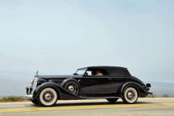 Oldschooliscool:  1937 Packard Twelve Model 1508 (144 Inch Wheelbase) Convertible