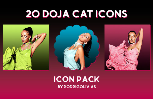 20 DOJA CAT ICONS⏤ from this ig post.⏤ 200x200 size. ⏤ must rb to use - this is now a form of credit