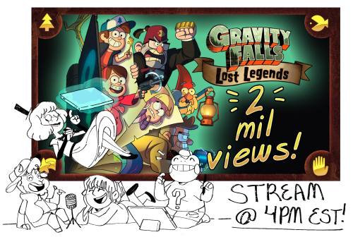 Hey hey!! Today at 4PM EST Charley Marlowe is celebrating 2 million views on their Lost Legends comi