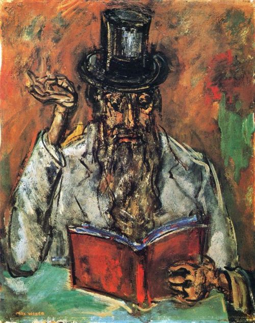 Rabbi   -    Weber, Max , 1940.Jewish-American , 1881–1961 Oil on canvas, 20 1/8 x 16 1/8 inches