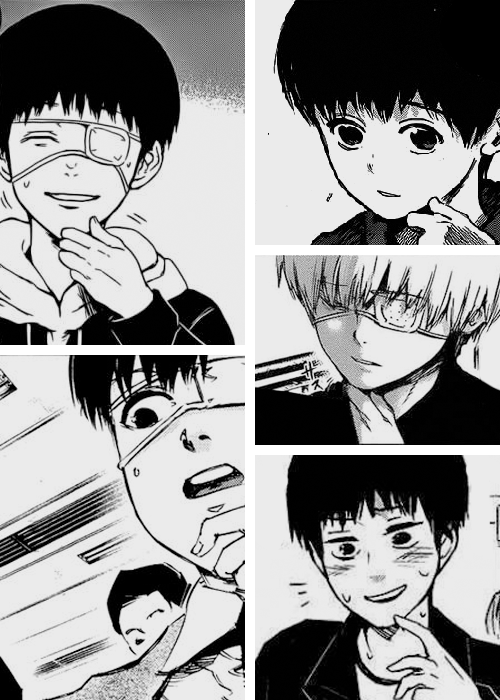 toganeshiro:   "Touka-chan, did you know this? He has a habit. If he's hiding