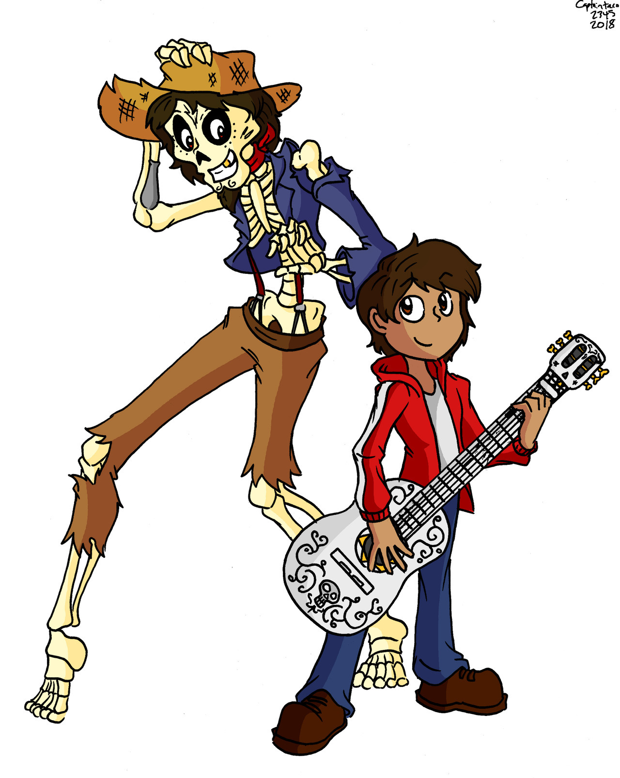 Miguel and Hector from Coco. I meant to draw this a while ago, and I figured that