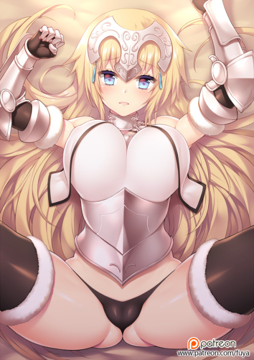 fuyahana: Jeanne D'Arc from Fate series, our poll winner from last month, resulting in her being put